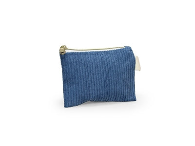 Corduroy rits zakje (per 6 stuks)
