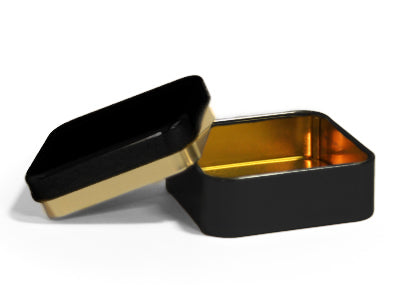 Vierkant luxe blikdoosje