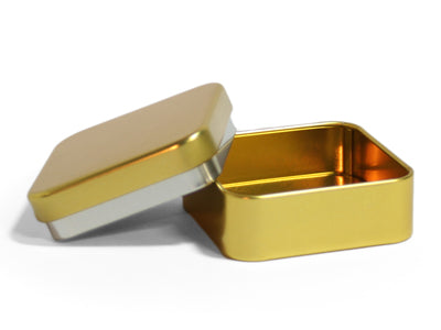 Vierkant luxe blikdoosje